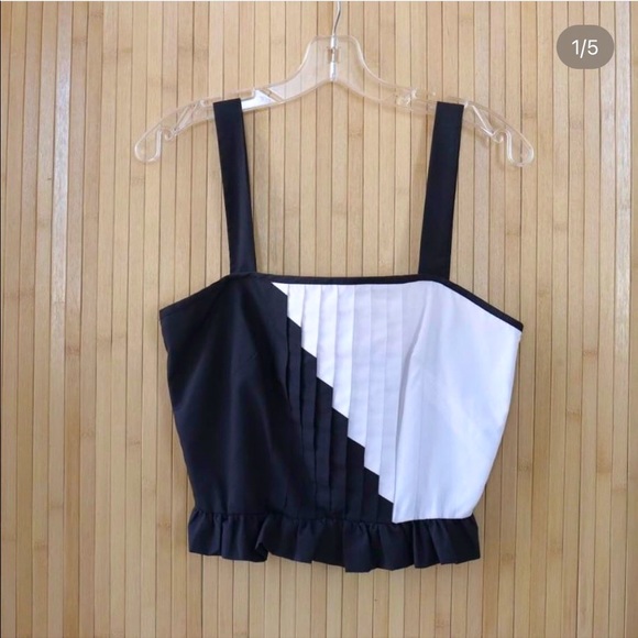 Tops | Vintage 198s Pleated Step Graphic Tank | Poshmark